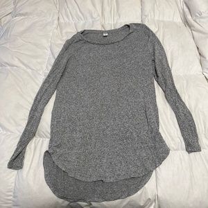 Heather gray sweater